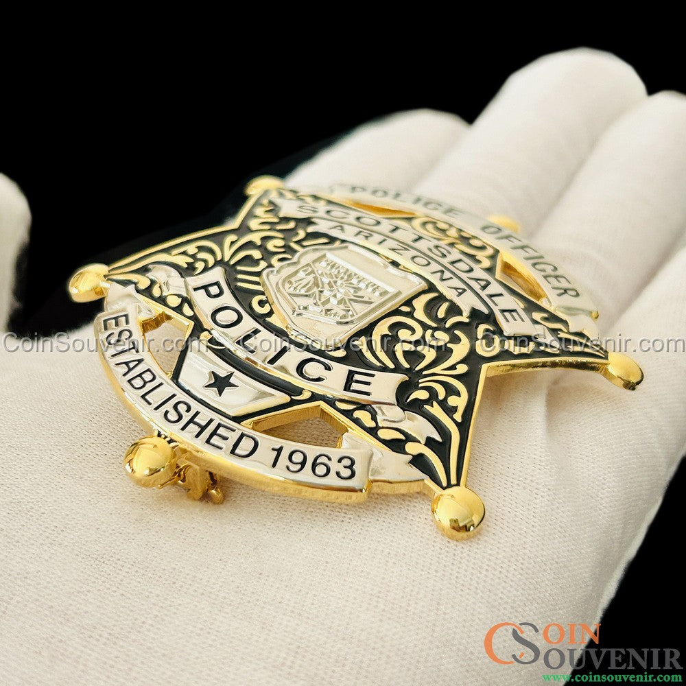 SPD Arizona Scottsdale Police Officer Badge