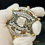 SPD Arizona Scottsdale Police Officer Badge Customizable number