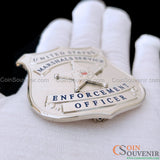USMS Enforcement Officer US Marshals Service Badge Silver