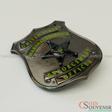 USMS Enforcement Officer US Marshals Service Badge Black Chrome