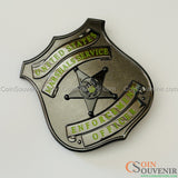 USMS Enforcement Officer US Marshals Service Badge Black Chrome