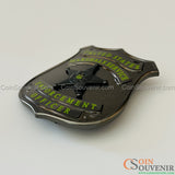 USMS Enforcement Officer US Marshals Service Badge Black Chrome