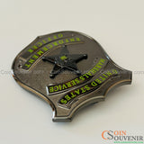 USMS Enforcement Officer US Marshals Service Badge Black Chrome