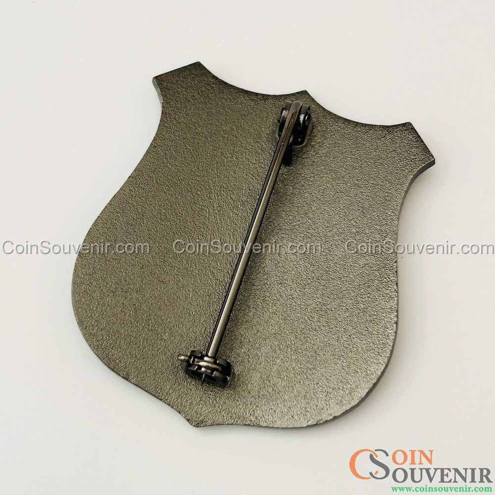 MADE in USA 革ケース付 バッジ US MARSHAL officer US Marshals Badge Holder - Custom made from top quality Wickett