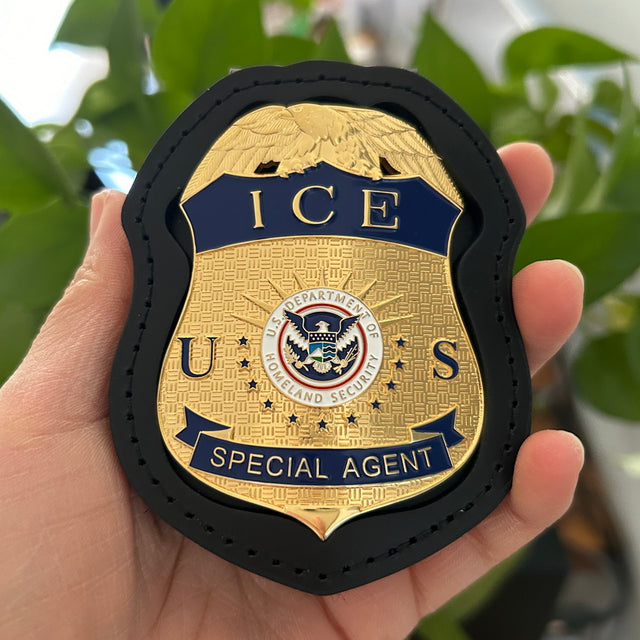 US ICE Special Agent Badge Solid Copper Replica Movie Props – Coin Souvenir