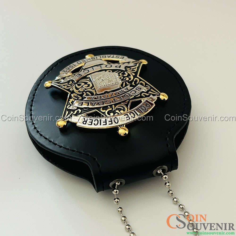 SPD Arizona Scottsdale Police Officer Badge Customizable number
