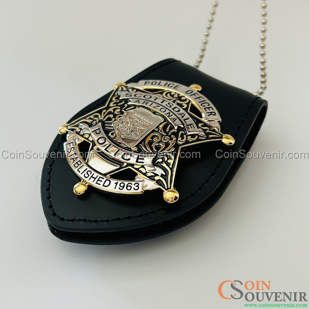 SPD Arizona Scottsdale Police Officer Badge Customizable number