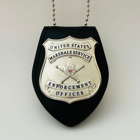 USMS Enforcement Officer US Marshals Service Badge Silver
