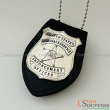 USMS Enforcement Officer US Marshals Service Badge Silver