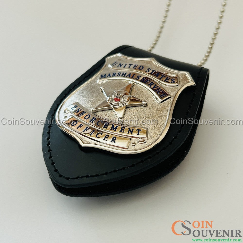 USMS Enforcement Officer US Marshals Service Badge Silver