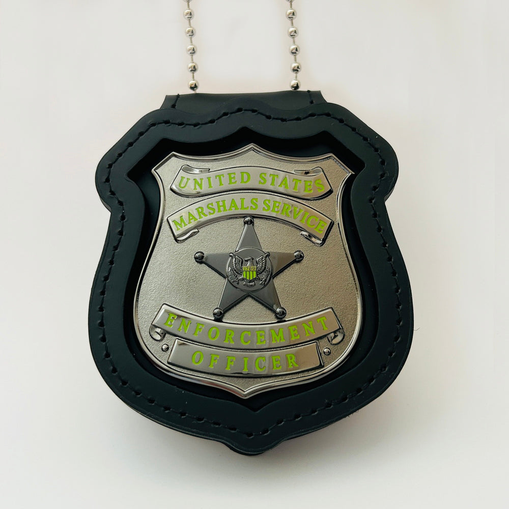 USMS Enforcement Officer US Marshals Service Badge Black Chrome