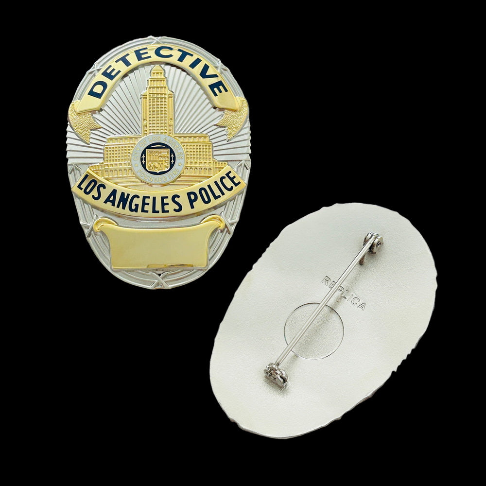 LAPD Detective Los Angeles Police Badge Premium Enamel Exact Replica