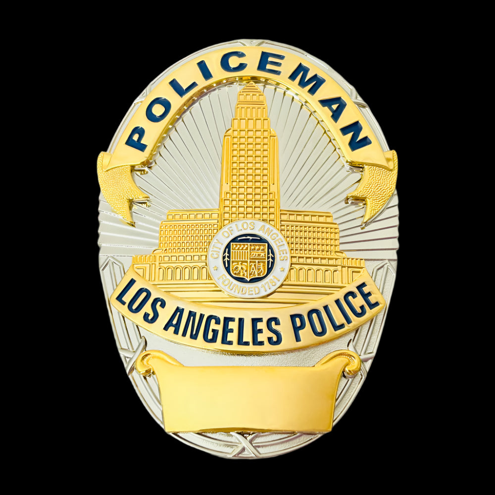 LAPD POLICEMAN Los Angeles Police Badge Customizable Number