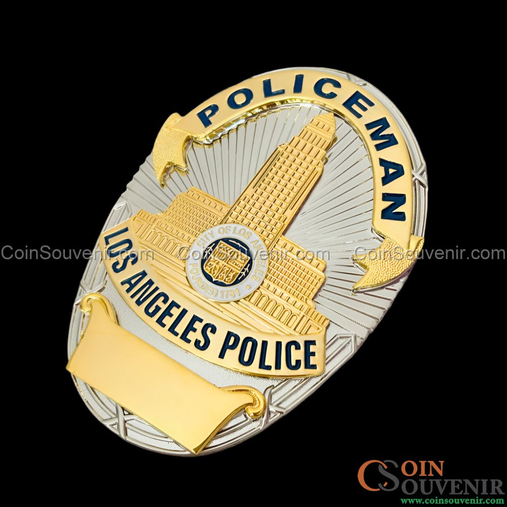 LAPD POLICEMAN Los Angeles Police Badge Customizable Number