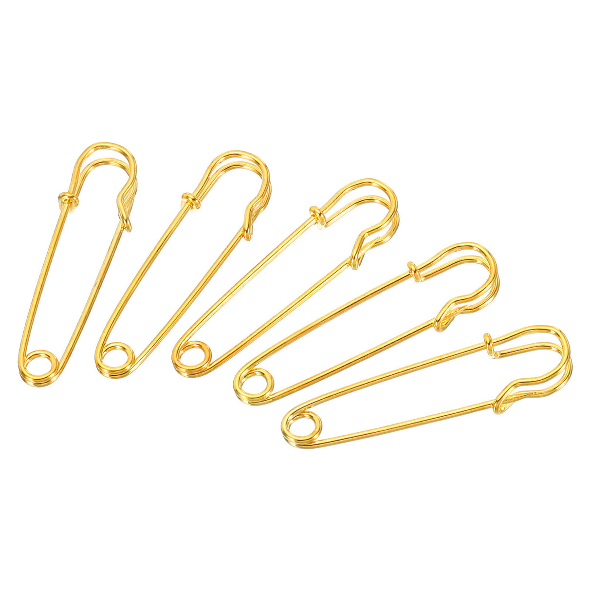 Safety Pins for NYPD badges Large Metal Pins Gold 2.99*0.63