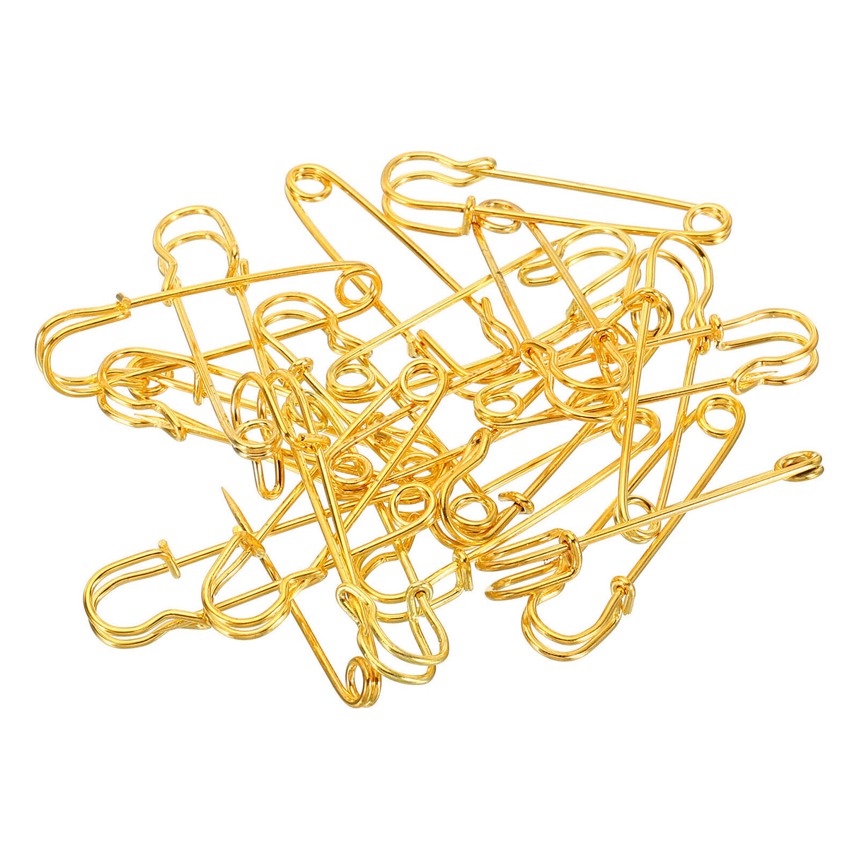 Safety Pins for NYPD badges Large Metal Pins Gold 2.99*0.63"