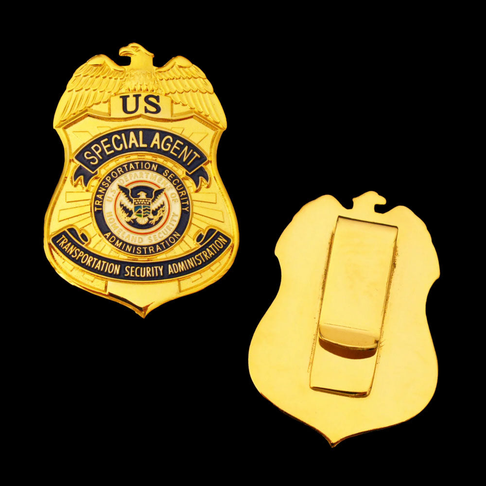 US TSA Special Agent Clip-on Badge 2.1"*1.5"