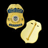 USCG U.S. Coast Guard Officer Badge Museum Quality *Safety Pin Version*
