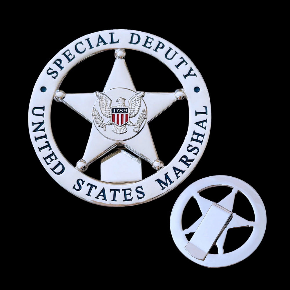 US Marshal Special Deputy USMS Flat Wallet Badge – Coin Souvenir