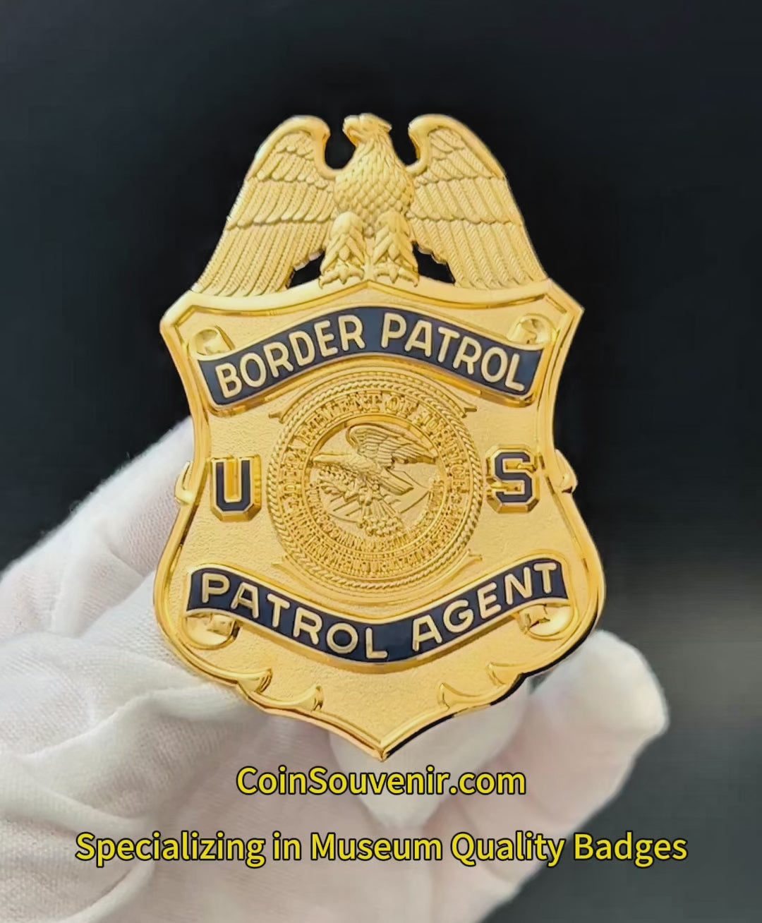 USBP Border Patrol Agent DOJ INS Badge Museum Quality