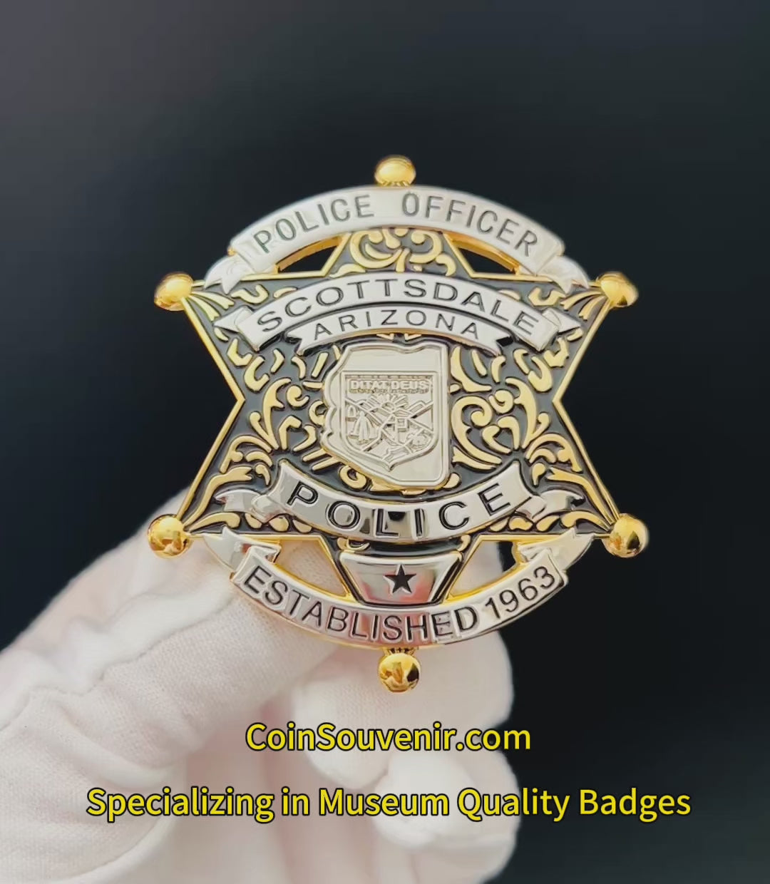 SPD Arizona Scottsdale Police Officer Badge