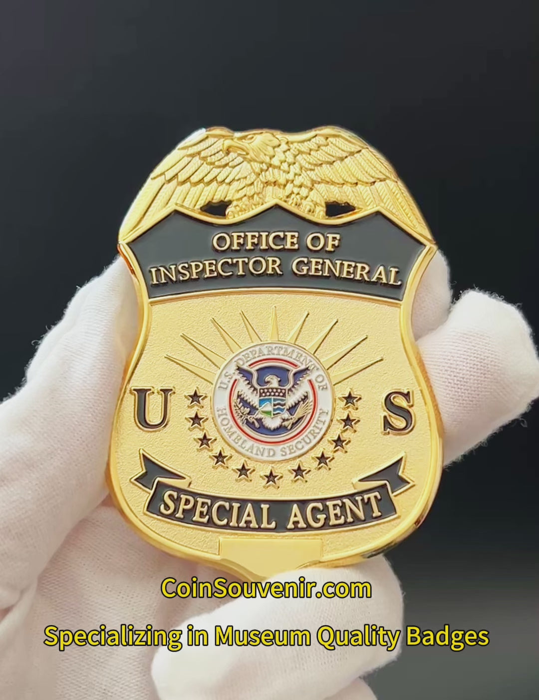 DHS OIG Office of Inspector General Special Agent Flat Wallet Badge