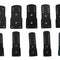 NYPD Citation Bar & Badge & Name Bar Tag Genuine Leather Holder