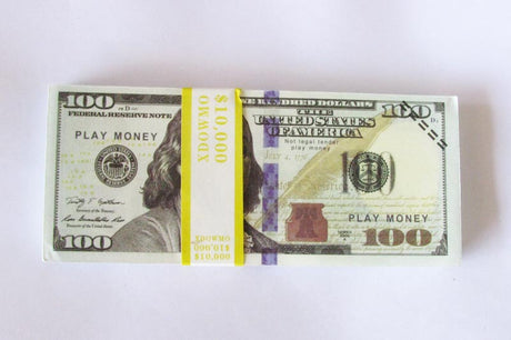 100 Pcs $100 Dollar Paper Play Money Movie Props Banknotes