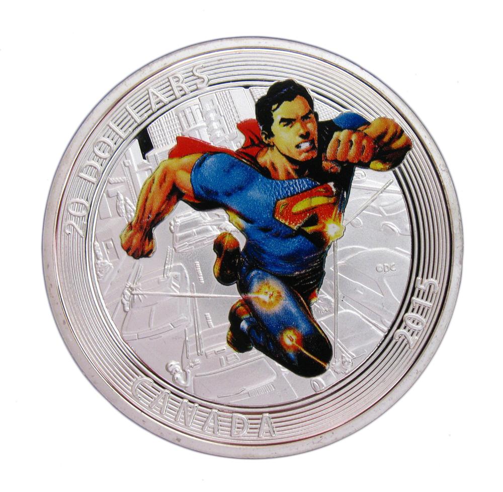 送料込み 2015 $20 ICONIC SUPERMAN スーパーマン 銀貨 #1 | www