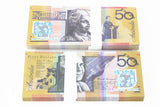 Australian Dollar AUD Banknotes Paper Play Money Movie Props