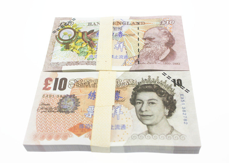 GBP Pound Banknotes Paper Play Money Movie Props