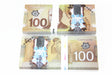 Canadian Dollar CAD Banknotes Paper Play Money Movie Props