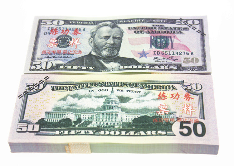 US Dollar Banknotes Paper Play Money Movie Props