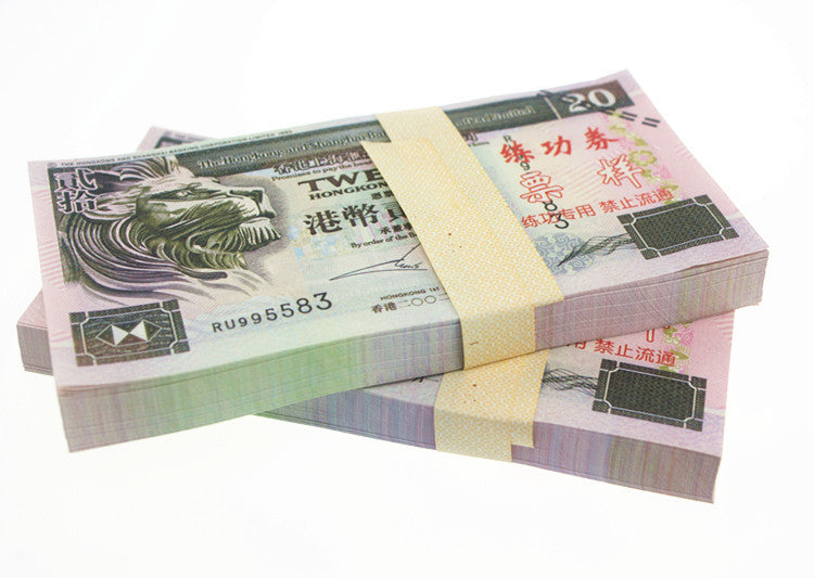 HKD Hong Kong Dollar Banknotes Paper Play Money Movie Props