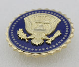 US President Service Badge Solid Copper Brooch Pin Replica Movie Props