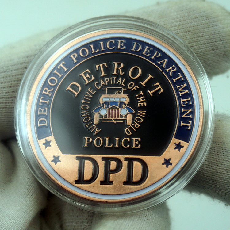 US DPD Detroit Police Badge Challenge Coin