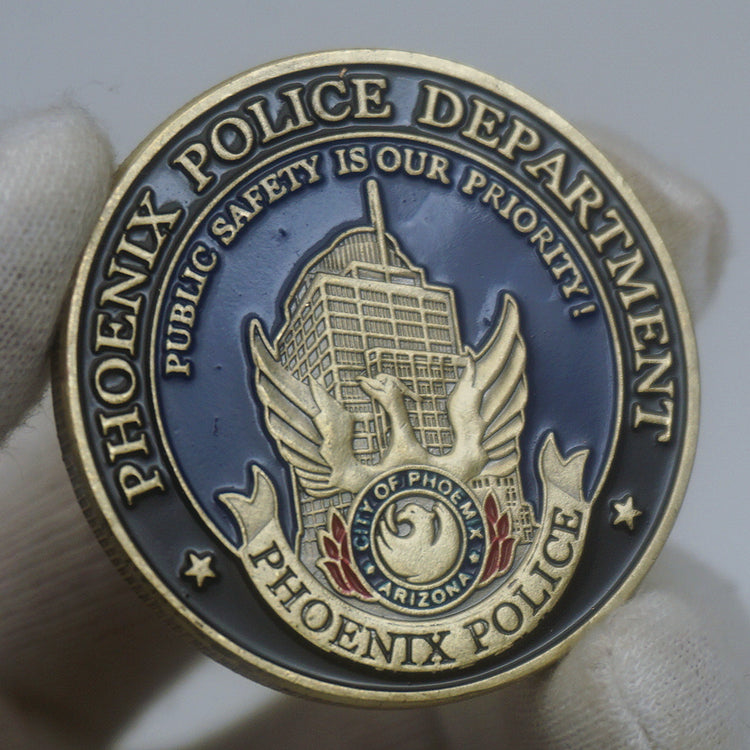 US Arizona Phoenix Police Badge Challenge Coin – Coin Souvenir