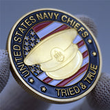 US Navy Chiefs Cap Badge Challenge Coin