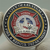 Las Vegas Fire & Rescue Department Duty Honor Badge Challenge Coin