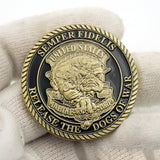 US Marine Corps Dogs of the War Badge Challenge Coin
