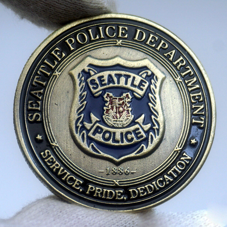 US Seattle Police Badge Challenge Coin