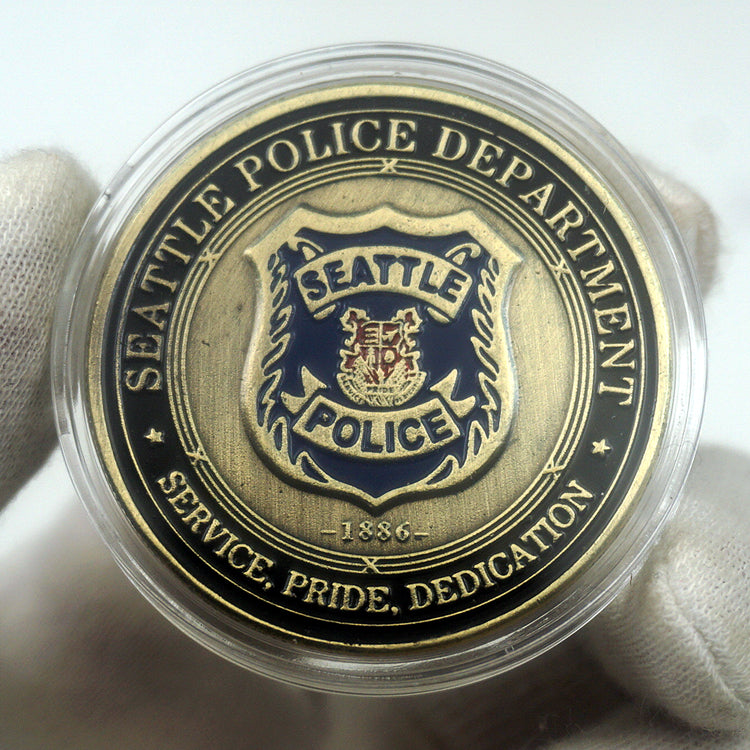US Seattle Police Badge Challenge Coin
