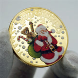 Lovely Santa Claus Merry Christmas Father Xmas New Year Holiday Gift Gold Coin