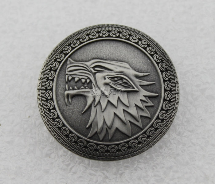 Game of Thrones Dragon Head Badge Brooch Pin Lapel Pin Movie Props