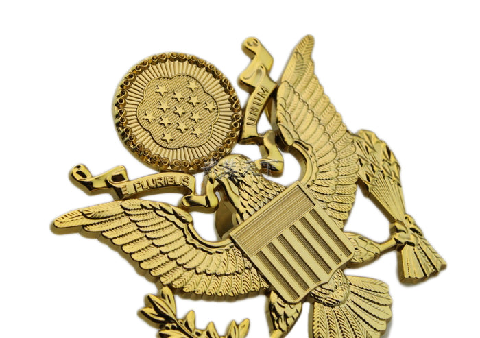 US Air Force Officer Golden Hat Emblem Cap Badge Replica Cosplay Movie Props