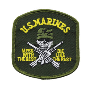 USMC Marine Corps Marines Skull Embroidery Armband Patch