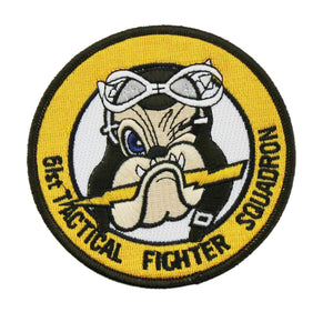 USAF 61st Tactical Fighter Squadron TOP Dogs Embroidered Patch