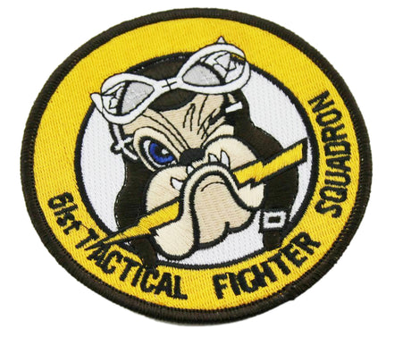USAF 61st Tactical Fighter Squadron TOP Dogs Embroidered Patch