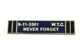 9-11-2001 WTC Never Forget Citation Bar Police Merit Award  Uniform Lapel Pin