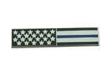 American Flag Thin Blue Line Police Citation Bar Patriot Mourning Band Uniform Lapel Pin
